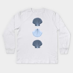 Clam Shell Kids Long Sleeve T-Shirt